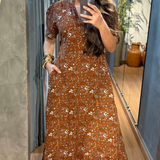 1047 | Vestido Lívia Marrom